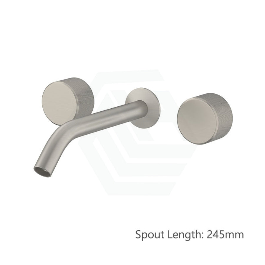 N#3(Nickel) Kohler Components™ Brushed Nickel Wall Mount Oyl Handles With Tube Basin Spout 245Mm