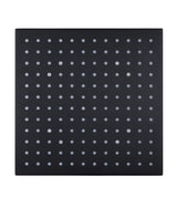 250Mm 10 Inch Solid Brass Matt Black Squareled Rainfall Shower Head