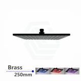 250Mm 10 Inch Solid Brass Matt Black Squareled Rainfall Shower Head