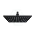 250Mm 10 Inch Solid Brass Matt Black Square Led Rainfall Shower Head Heads