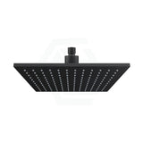 250Mm 10 Inch Solid Brass Matt Black Square Led Rainfall Shower Head Heads