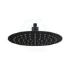 250Mm 10 Inch Stainless Steel 304 Black Super-Slim Round Rainfall Shower Head Heads