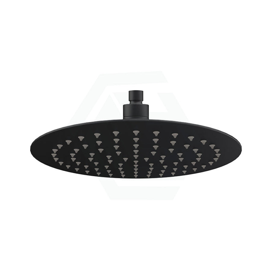 250Mm 10 Inch Stainless Steel 304 Black Super-Slim Round Rainfall Shower Head Heads