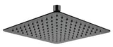 250Mm 10 Inch Stainless Steel 304 Black Super-Slim Square Rainfall Shower Head Heads