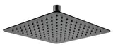 250Mm 10 Inch Stainless Steel 304 Black Super-Slim Square Rainfall Shower Head