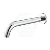 Round Brass Wall Mounted Bath Spout Chrome 250mm