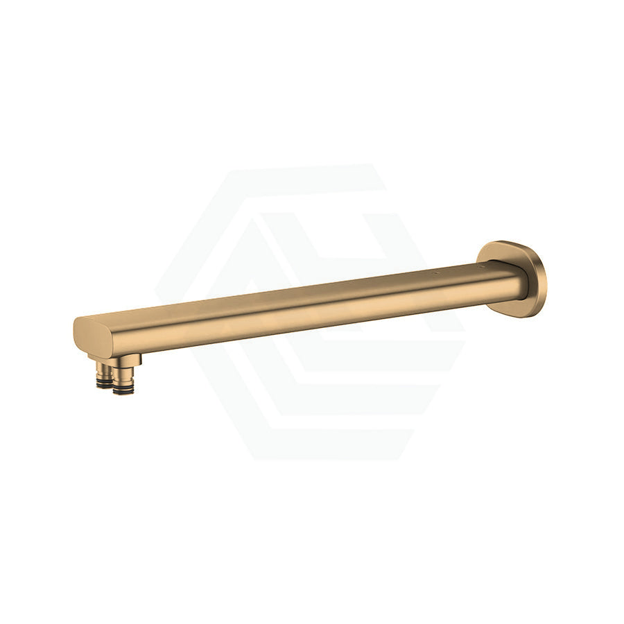 Kohler Statement™ 355/482Mm Dual Function Brushed Brass Wall Mount Rainhead Arm Gold Shower Arms