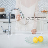 Chrome Touchless Motion Sensor Rechargeable Kitchen Mixer Pull Out Spray Head Usb Tap Accessories