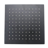 200Mm 8 Inch Solid Brass Black Nero Rainfall Shower Head Wels Watermark