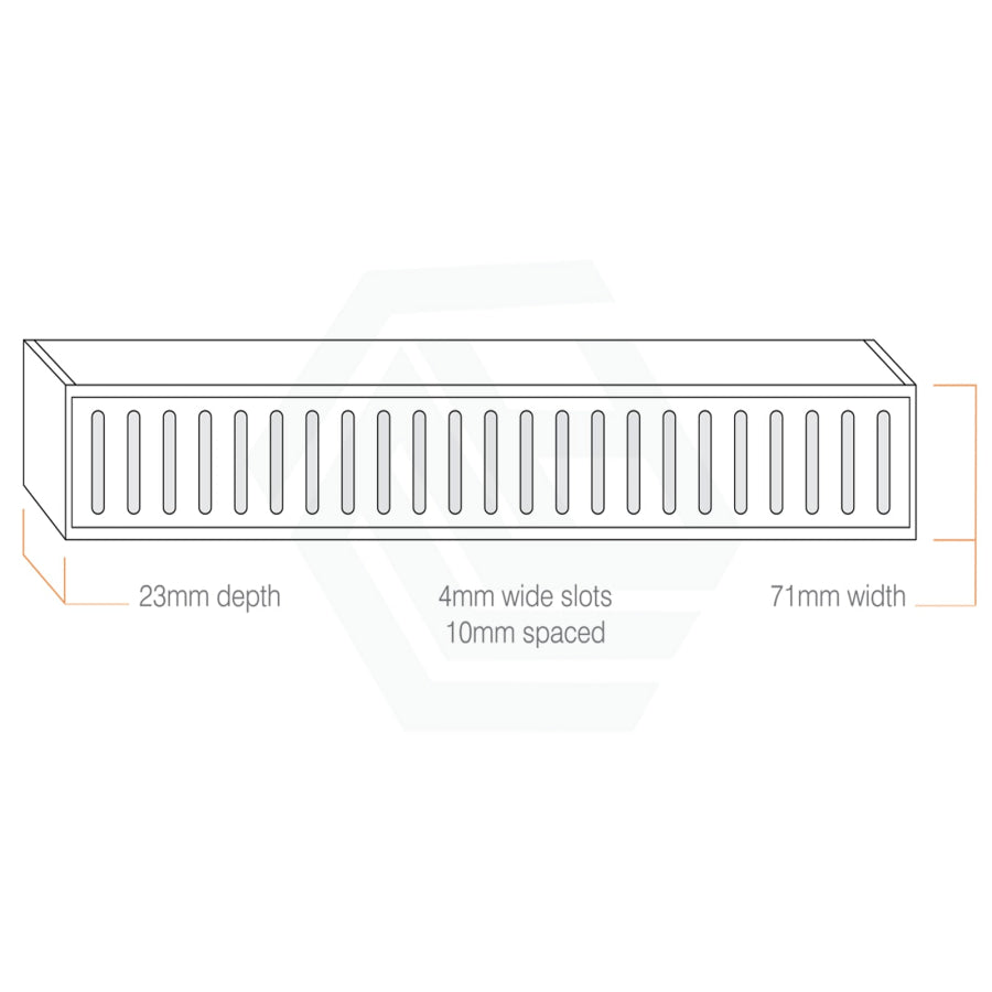 300-3900Mm Lauxes Aluminium Shower Grate Drain Any Size Indoor Outdoor Bathroom Products