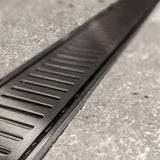 300-2000Mm Lauxes Midnight Black Shower Grate Drain Aluminium Next Generation 35 Any Size Indoor