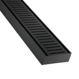 300-2000Mm Lauxes Midnight Black Shower Grate Drain Aluminium Next Generation 35 Any Size Indoor