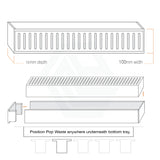 300-3000Mm Lauxes Shower Grate Drain Aluminium Next Generation 14 Any Size Indoor Outdoor