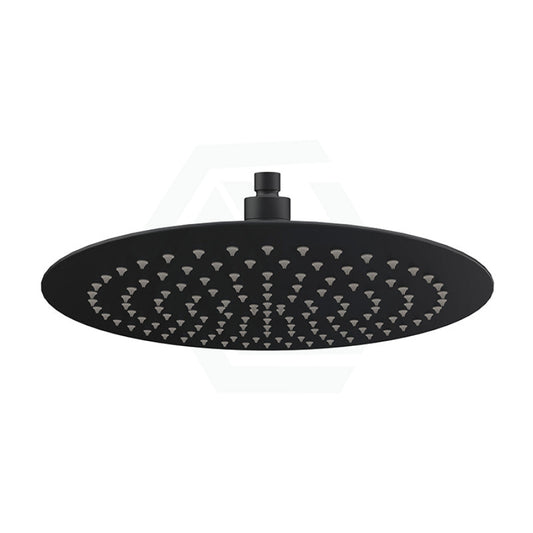 300Mm 12 Inch Stainless Steel 304 Black Super-Slim Round Rainfall Shower Head Heads