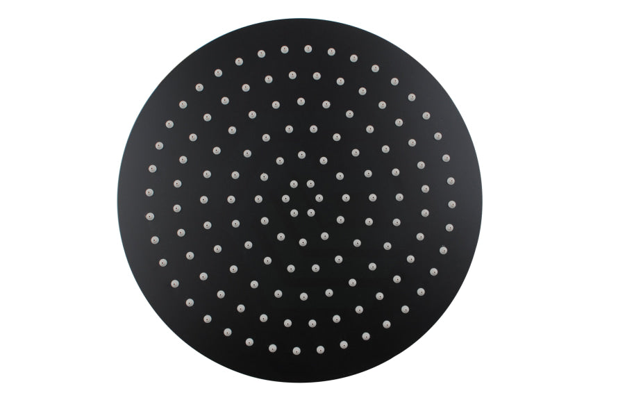 300Mm 12 Inch Stainless Steel 304 Black Super-Slim Round Rainfall Shower Head