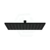 300Mm Matt Black Square Rainfall Shower Head Heads