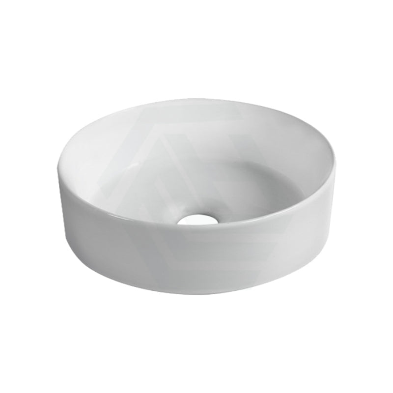 300X300X110Mm Above Counter Ceramic Basin Matt White Round For Bathroom