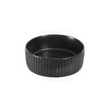 300X300X110Mm Round Above Counter Ceramic Basin Matt Black Basins