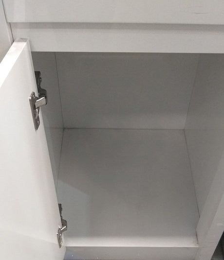 30L Freestanding Laundry Tub In Pvc Waterproof Cabinet With Stainless Steel Sink Left Hand Hinge