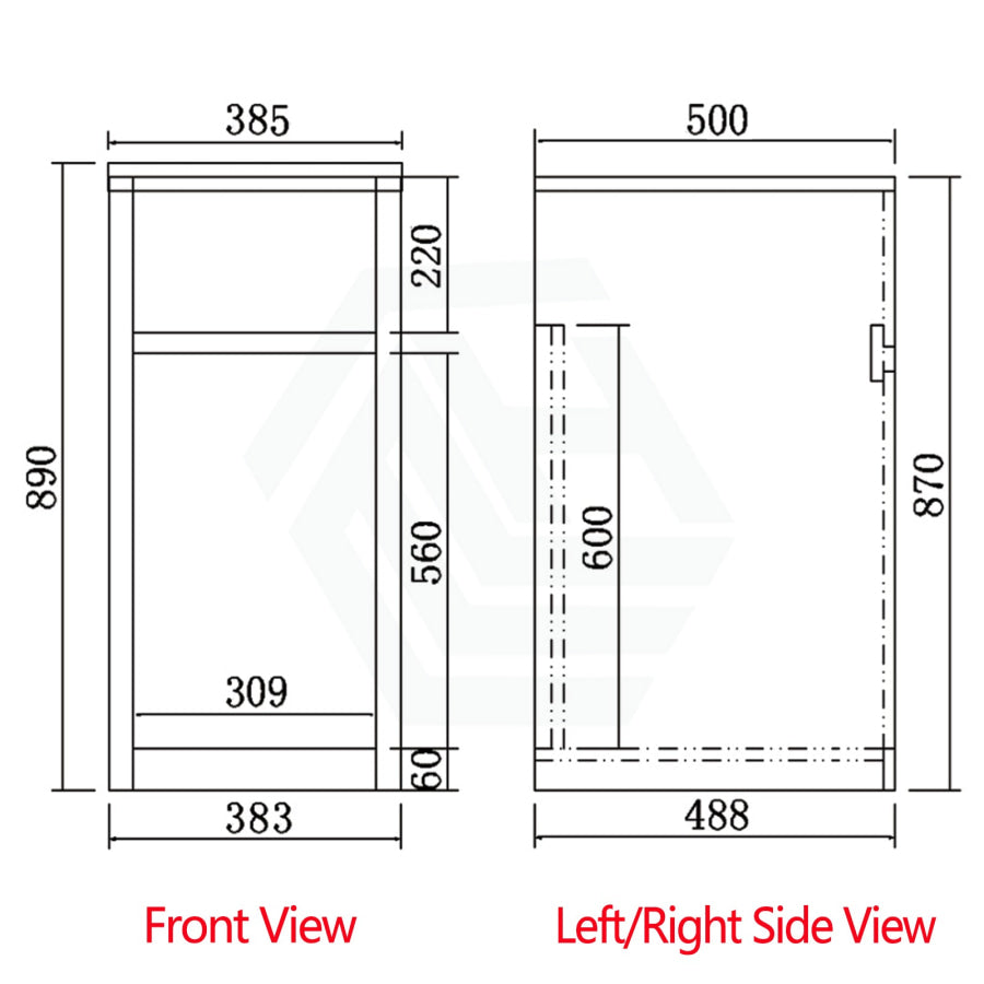 30L Freestanding Laundry Tub In Pvc Waterproof Cabinet With Stainless Steel Sink