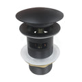 Pop Up Waste With Overflow Adapter Mushroom Matt Black