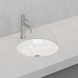 Under Counter Basin Round Gloss White Ceramic