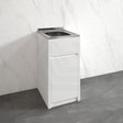 35L Freestanding Laundry Tub In Pvc Waterproof Cabinet With Stainless Steel Sink Tubs