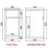 35L Freestanding Laundry Tub In Pvc Waterproof Cabinet With Stainless Steel Sink