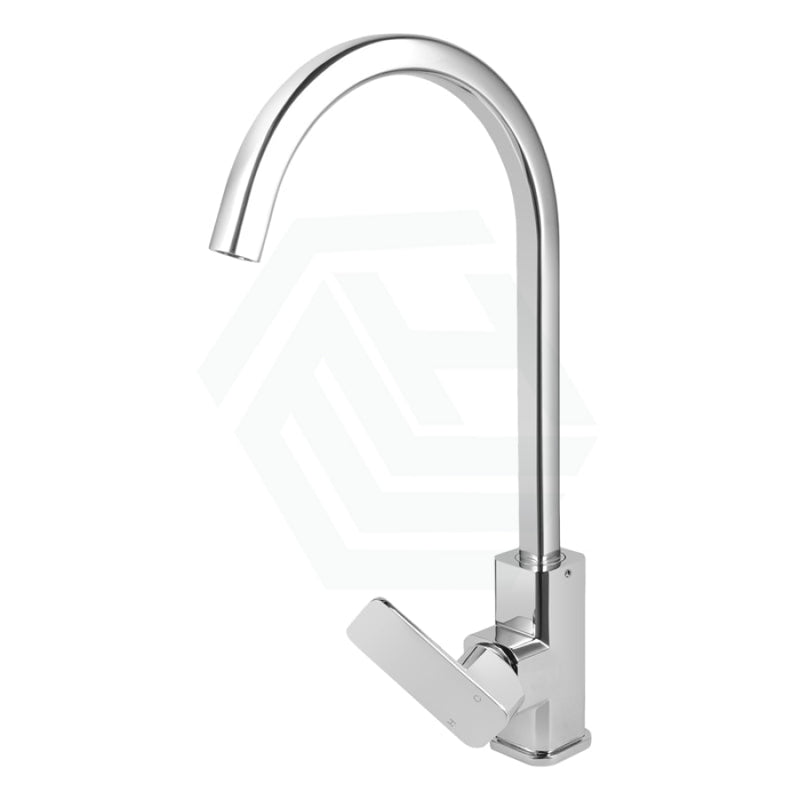 360° Swivel Gooseneck Chrome Solid Brass Kitchen Sink Mixer Tap Products