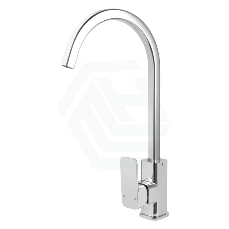 360° Swivel Gooseneck Chrome Solid Brass Kitchen Sink Mixer Tap Products