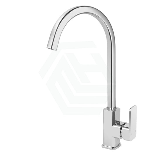 Gooseneck Chrome Brass Kitchen Sink Mixer Tap