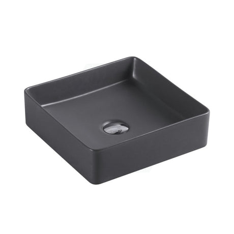 Above Counter Ceramic Basin Square Nero Grey