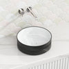 360X360X120Mm Above Counter Ceramic Basin Gloss White Matt Black Bathroom Round Wash Diagonal