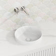 360X360X120Mm Round Matt White Inset Ceramic Basin Basins