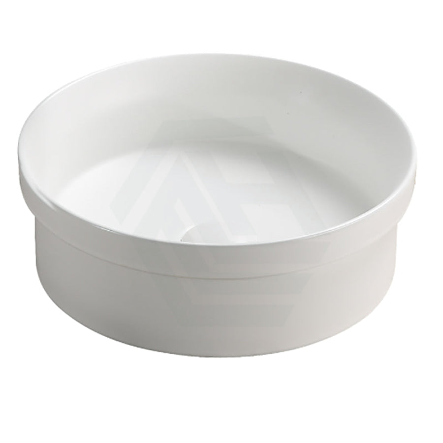 360X360X120Mm Round Matt White Semi Recessed Ceramic Basin Semi-Recessed Basins