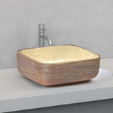 Bathroom Basin Above Counter Square Porcelain