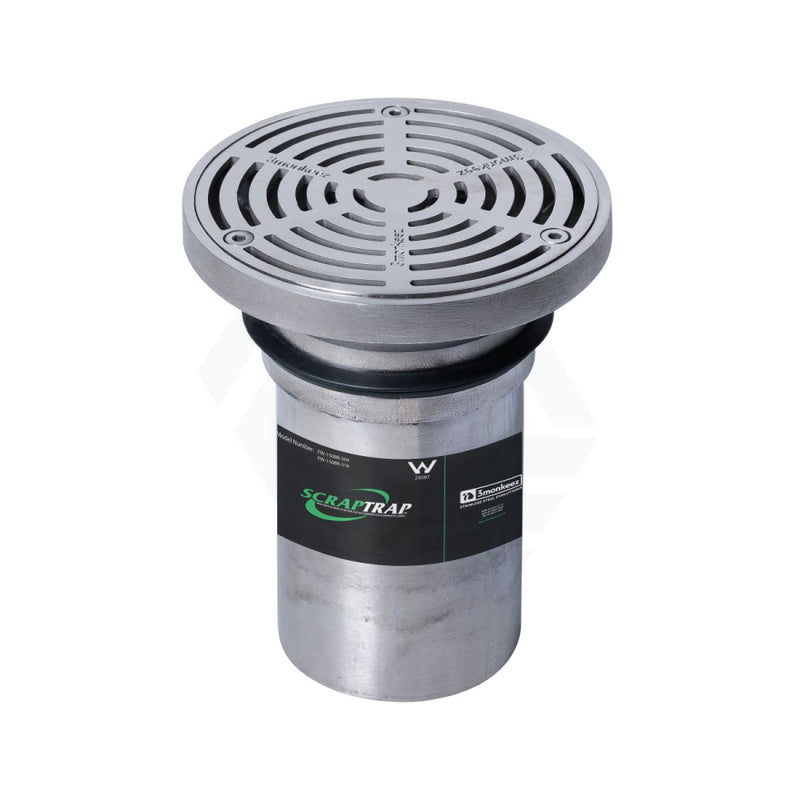 3Monkeez 150Mm Round Floor Waste Arrestor (Suits 100Mm Pipe) Heel Proof 304 Grade Stainless Steel