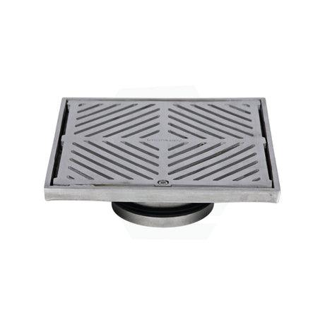 3Monkeez 200Mm Square Floor Waste (Suits 100Mm Pipe) (Heel Proof) 304 Grade Stainless Steel Wastes