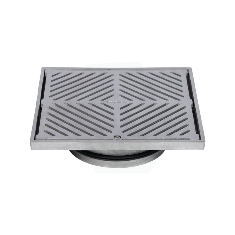 3Monkeez 225Mm Square Floor Waste (Suits 150Mm Pipe) (Heel Proof) 304 Grade Stainless Steel Wastes