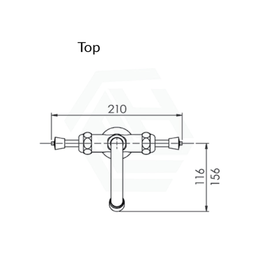 3Monkeez Stainless Steel Dual Hob Mount Body With 7”/12” Gooseneck Swivel Spout Commercial Tapware