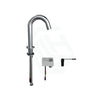 3Monkeez Stainless Steel Gooseneck Hob Mounted Infrared Sensor Tap Battery Powered Or Mains