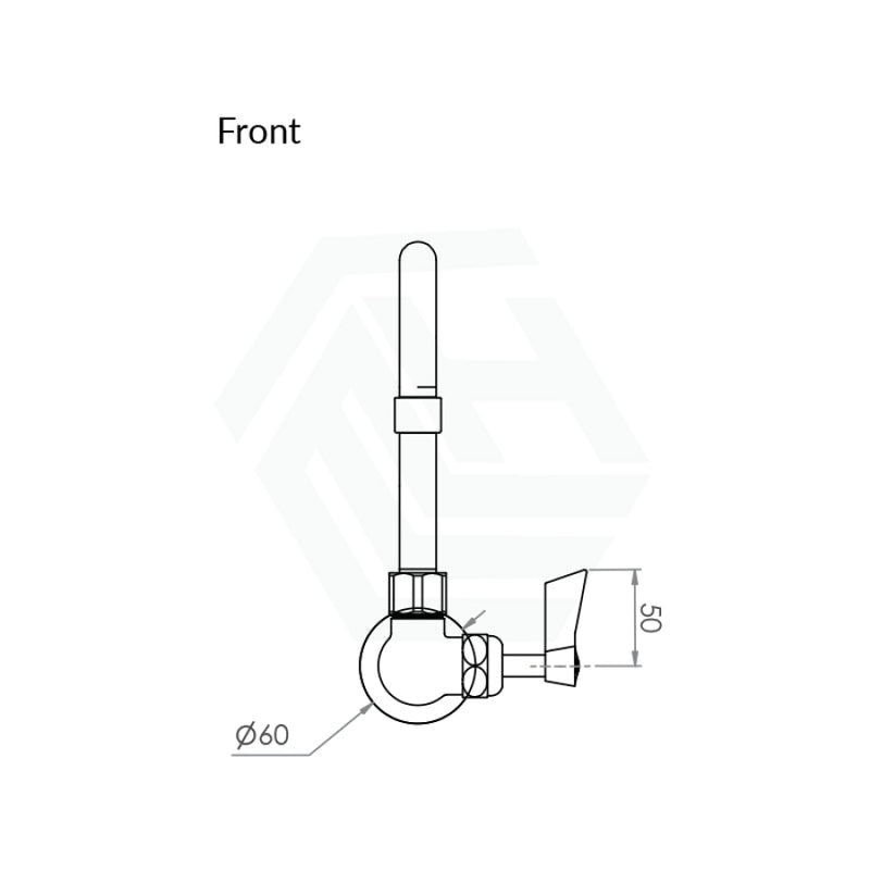 3Monkeez Stainless Steel Single Control Wall Tap Body With 6’/8’/12” Swivel Spout Commercial Tapware