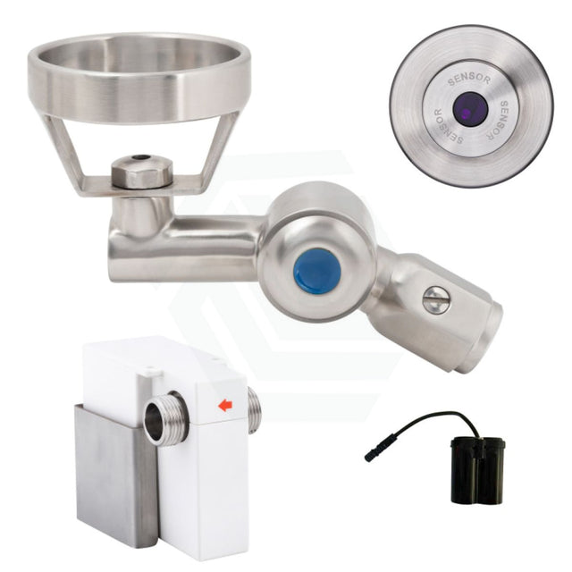 3Monkeez Stainless Steel Wall Mounted Infrared Sensor Bubbler With Metal Mouthguard Battery Powered