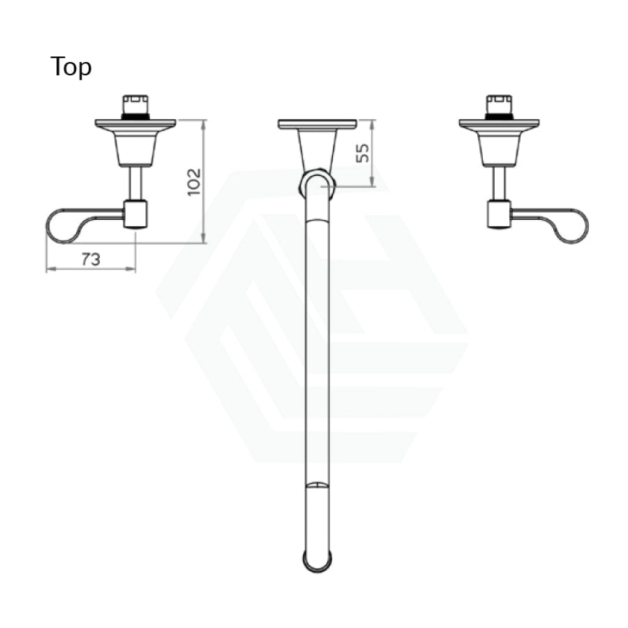 3Monkeez Stainless Steel Wall Stops And Elbow With 6”/8”/12” Swivel Spout Commercial Tapware