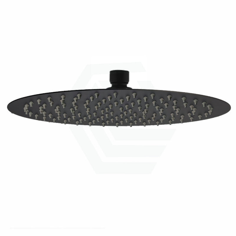 400Mm 16 Inch Stainless Steel Round Black Super-Slim Rainfall Shower Head