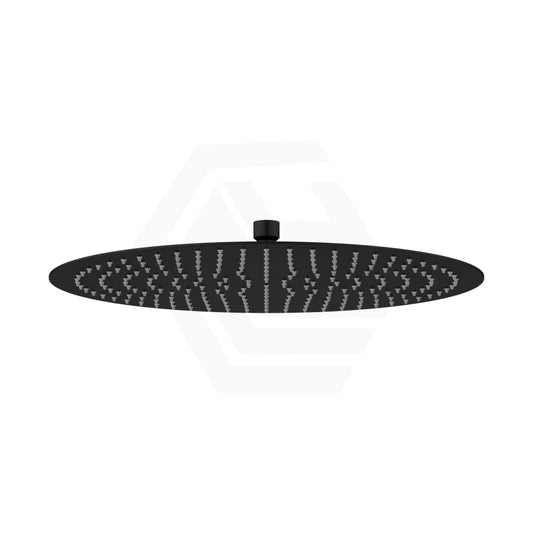 400Mm 16 Inch Stainless Steel Round Black Super-Slim Rainfall Shower Head Heads