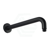 Round Wall Mounted Shower Arm Matt Black