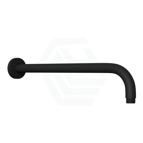 400Mm Round Wall Mounted Shower Arm Matt Black Arms