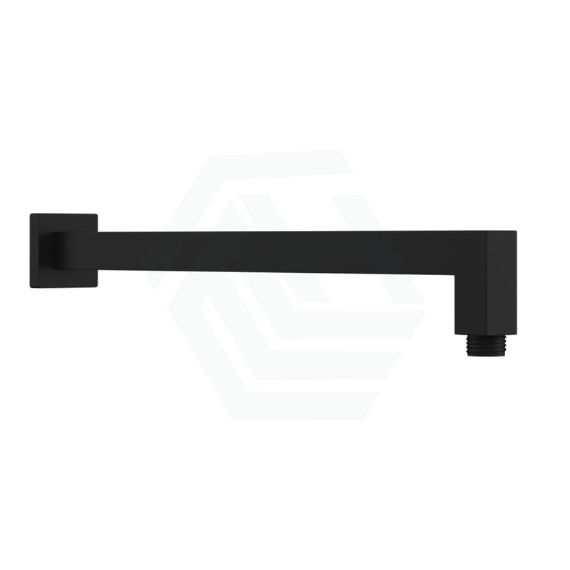 400Mm Square Wall Mounted Shower Arm Matt Black