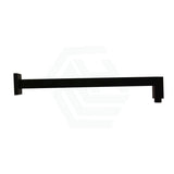 400Mm Square Wall Mounted Shower Arm Matt Black